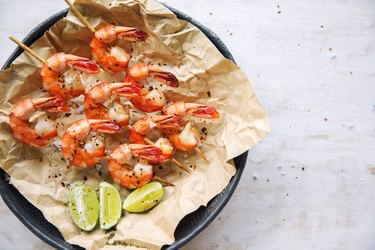 Grilled shrimps