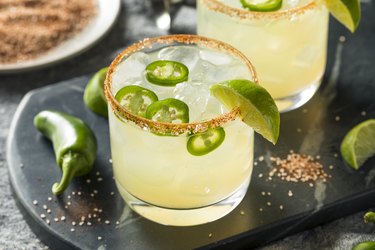 Homemade Spicy Margarita with Limes