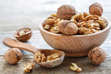 Walnuts nutrition benefits in a bowl