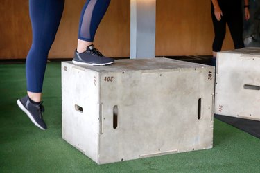 Plyometric box exercises