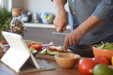 man cooking in the kitchen