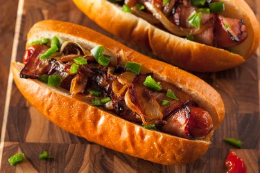 Homemade Bacon Wrapped Hot Dogs contain nitrates