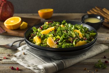 Healthy Kale Winter Salad packed with vitamin c