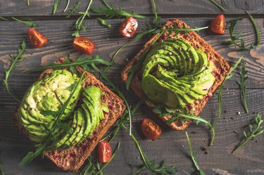Delicious avocado sandwiches