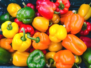 Colorful bell pepper background
