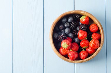 Summer Fruit Bowl Overhead