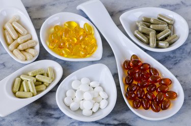 Variety of nutritional supplements.