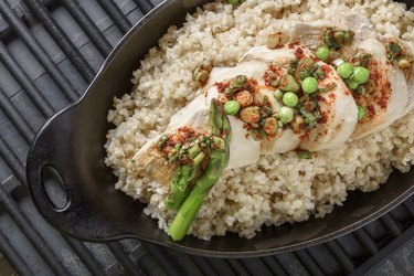 Chicken Breast over Brown Rice