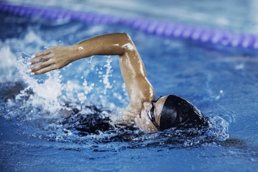 Front crawl swimmer