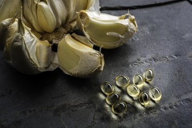 Garlic oil capsules