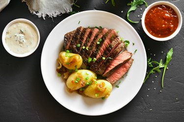 Beef steak with potato