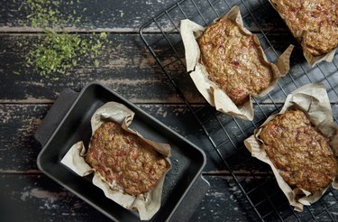 Top View of Roasted Meat Loaf