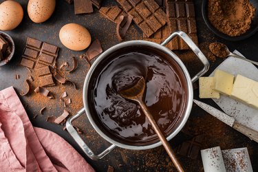 How to make melted deals chocolate thinner