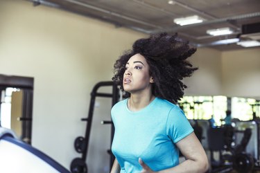 Workout on treadmill