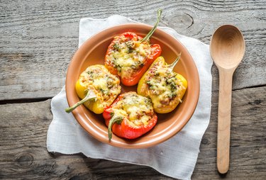 Stuffed pepper with meat