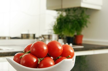 Tomatoes on counter