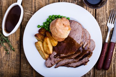 Traditional British Dishes. Sunday roast