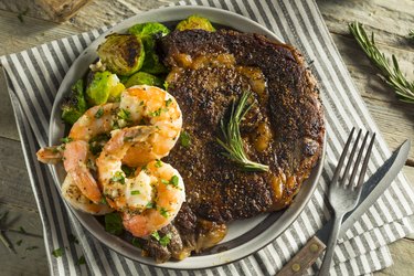 Gourmet Homemade Steak and Shrimp