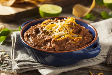 Homemade Refried Pinto Beans, as an example of the worst canned foods for weight loss