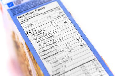 New Nutrition Facts Label on Cereal Box