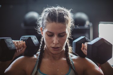 Gritty Women  lifting weights