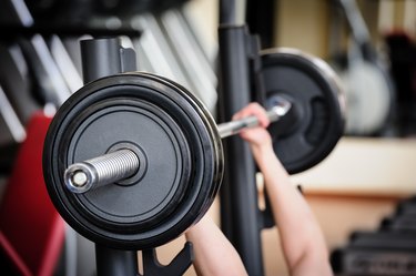 Barbell ready to workout