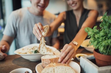 Eating Bread in a Restaurant