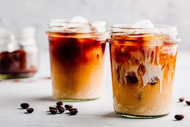 Iced Coffee with Vanilla Cardamom Almond Milk