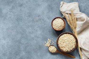 Rolled oats, oat flakes, whole grain oats