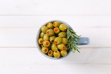 stuffed green olives