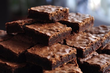 Pile of Delicious Chocolate Black Bean Brownies