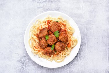 Meatballs and spaghetti