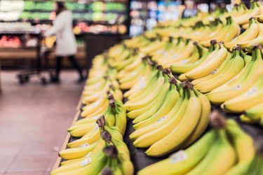 Bananas in grocery store