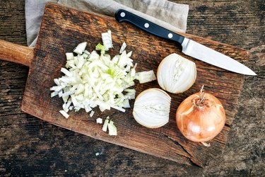 chopped onions
