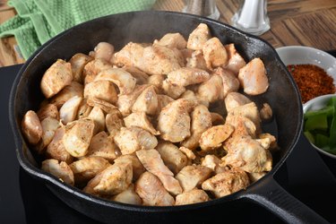 Reheating Rotisserie Chicken in a Saute Pan