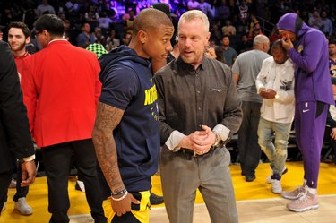 Celebrities At The Los Angeles Lakers Game