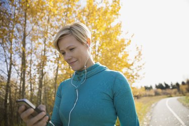 Woman exercising with allergies