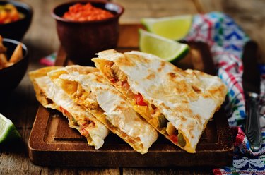 Chicken Bell pepper quesadilla