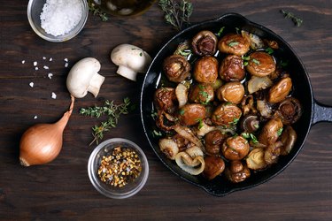 Fried mushrooms