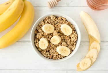 Muesli with Granola and Fresh Bananas