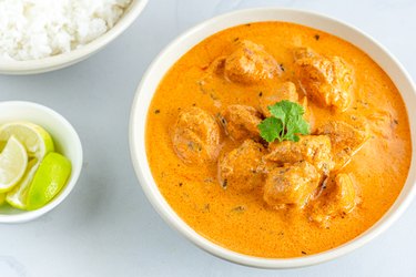 Creamy Indian Chicken Curry with Rice