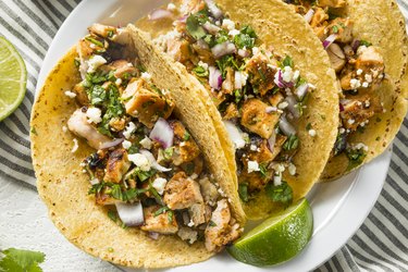 Homemade Chicken Tacos with Onion