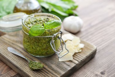 Fresh made Pesto Sauce