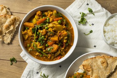 Homemade Spicy Vegan Vegetable Curry