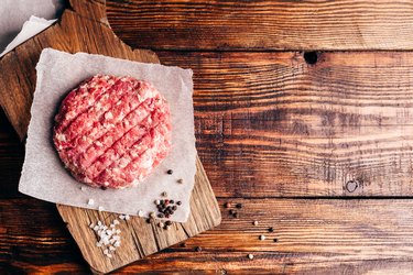 Raw Patty with Spices.