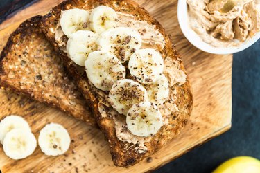 Sprouted Bread with Peanut Butter and Banana