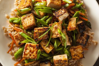 Homemade Tofu Stir Fry healthy meat substitutes