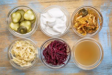 fermented food collection, as an example of probiotics for GERD
