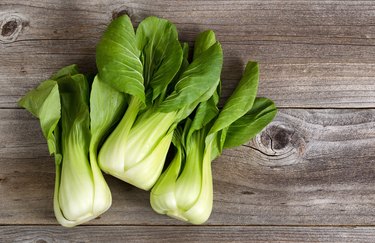 Directly Above Shot Of Bok Choys On Table