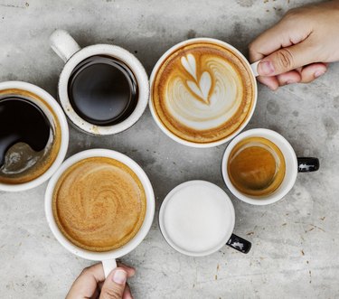 Couple enjoying coffee on the weekend